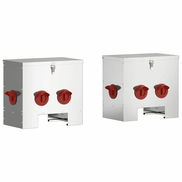 vidaXL &Tau;&alpha;ΐ&sigma;&tau;&rho;&alpha; &kappa;&omicron;&tau;ό&pi;&omicron;&upsilon;&lambda;&omega;&nu; 2 pcs &Alpha;&sigma;&eta;&mu;ί 40,5 x 25 x 38 &epsilon;&kappa;.