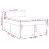 vidaXL &Kappa;&rho;&epsilon;&beta;ά&tau;&iota; Boxspring &mu;&epsilon; &Sigma;&tau;&rho;ώ&mu;&alpha; &Sigma;&kappa;&omicron;ύ&rho;&omicron; &Pi;&rho;ά&sigma;&iota;&nu;&omicron; 140x200&epsilon;&kappa;. &Beta;&epsilon;&lambda;&omicron;ύ&delta;&iota;&nu;&omicron;