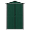 vidaXL Αποθήκη Κήπου Πράσινη 116x45x175 εκ. από Γαλβανισμένο Ατσάλι