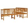 vidaXL Σετ Παγκάκι Κήπου 4 pcs Καφέ Μασίφ ξύλο ακακίας