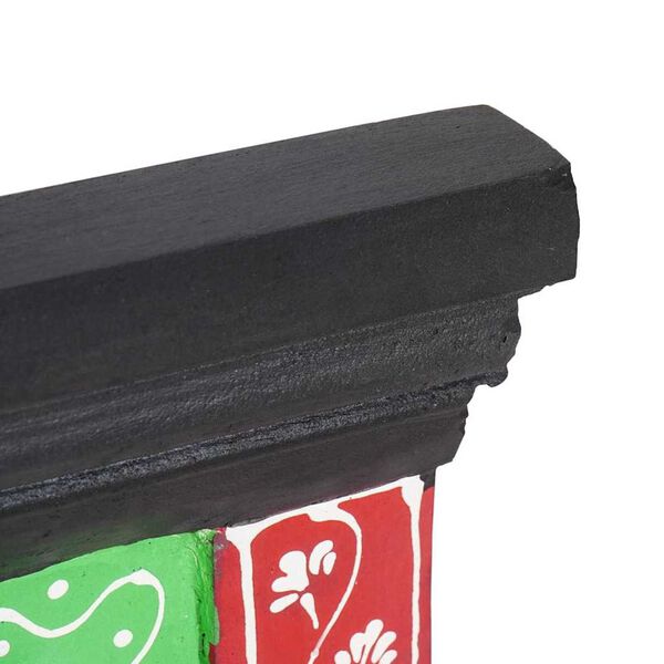 vidaXL Κρεμάστρα Μαύρο 80 x 25 x 2 cm Επεξεργασμένο ξύλο