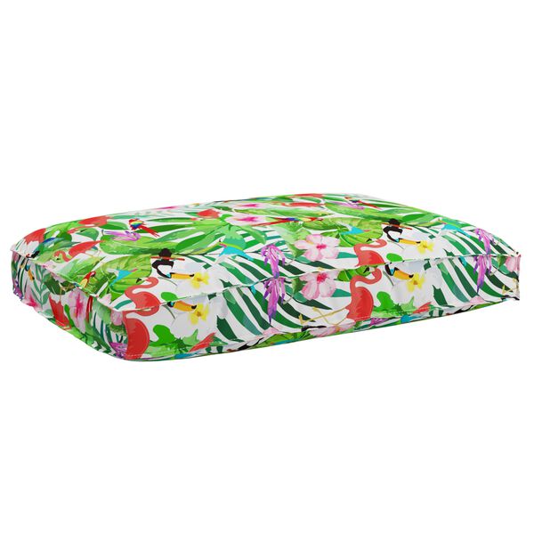 vidaXL Μαξιλάρι παλέτας για κάθισμα Floral Πολύχρωμο 120 x 80 x 12 cm