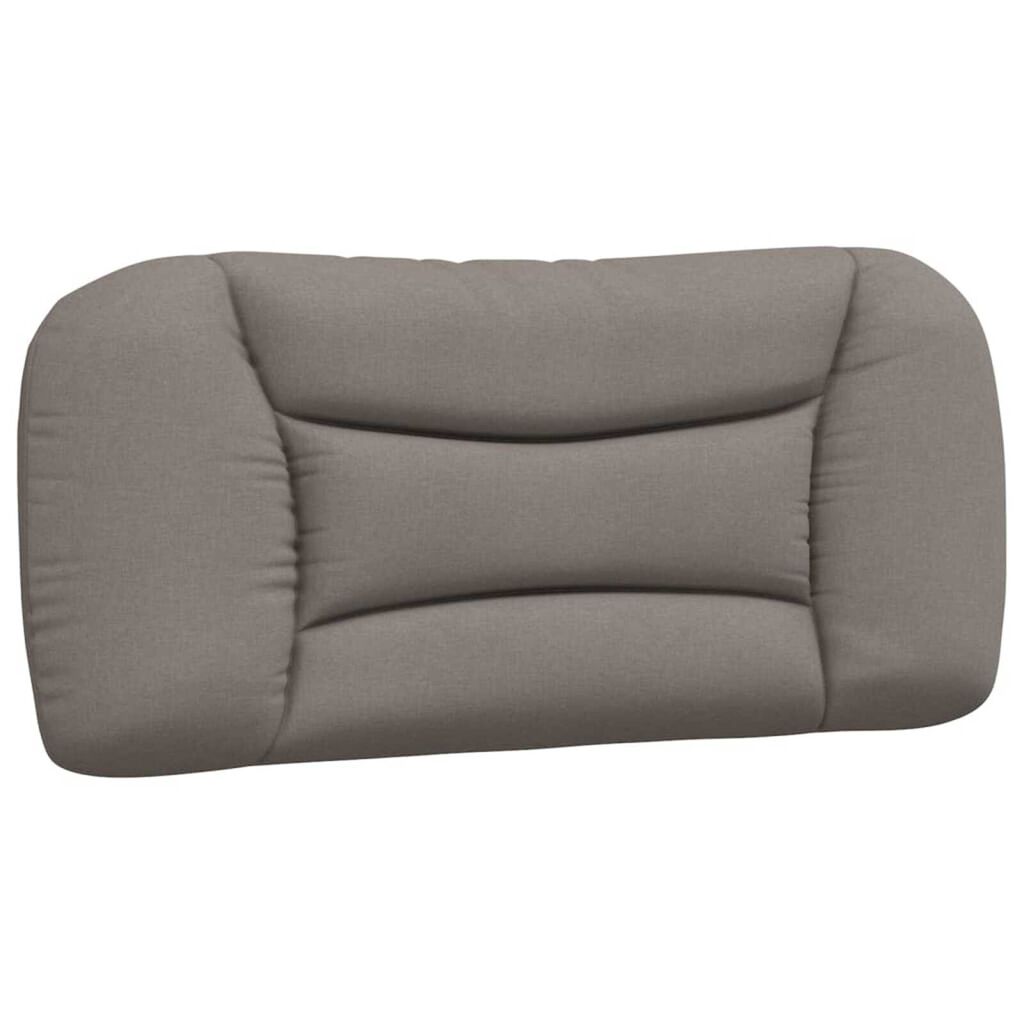 vidaXL Κρεβάτι με Στρώμα Taupe 80x200 εκ. Υφασμάτινο