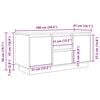 ντουλάπι τηλεόρασης vidaXL με φώτα LED Λευκό 100x41x50 cm