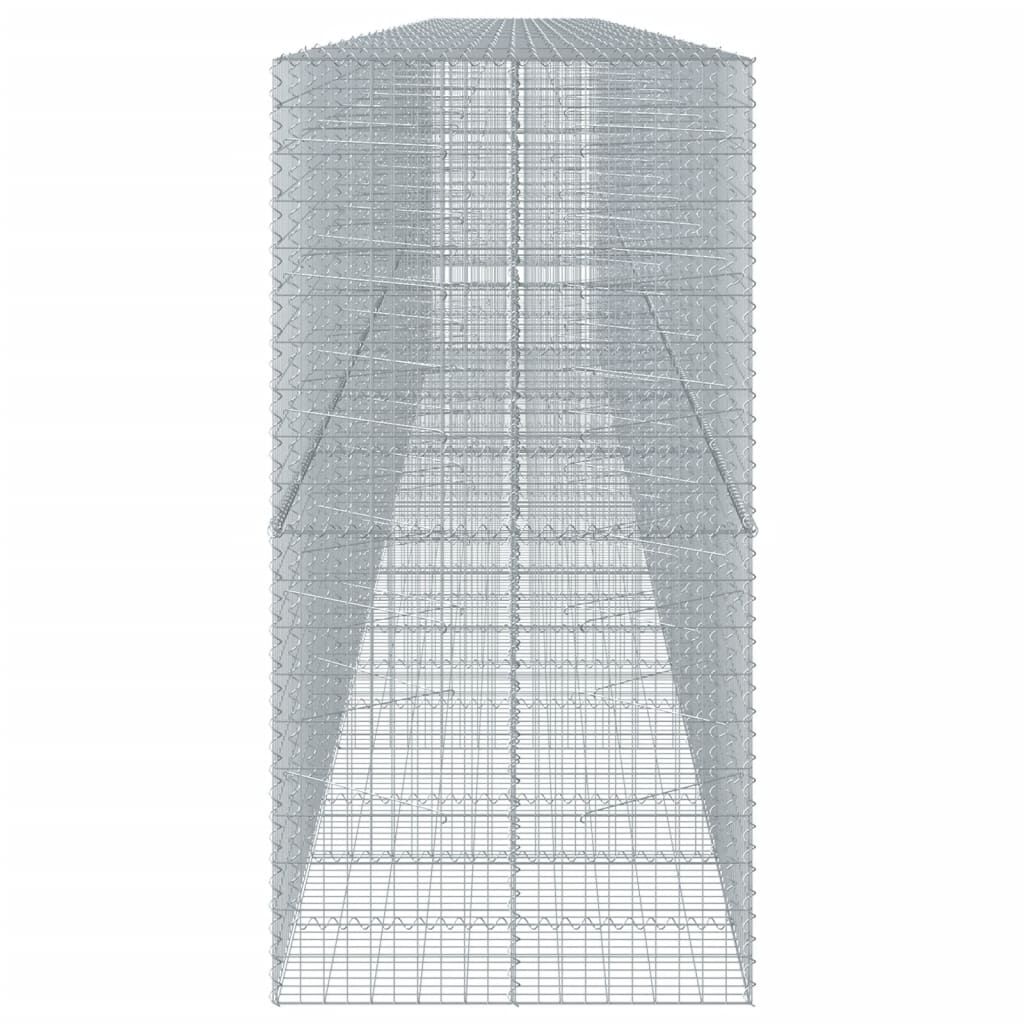 vidaXL Συρματοκιβώτιο με Κάλυμμα 1100x100x200 εκ. Γαλβανισμένο Χάλυβα