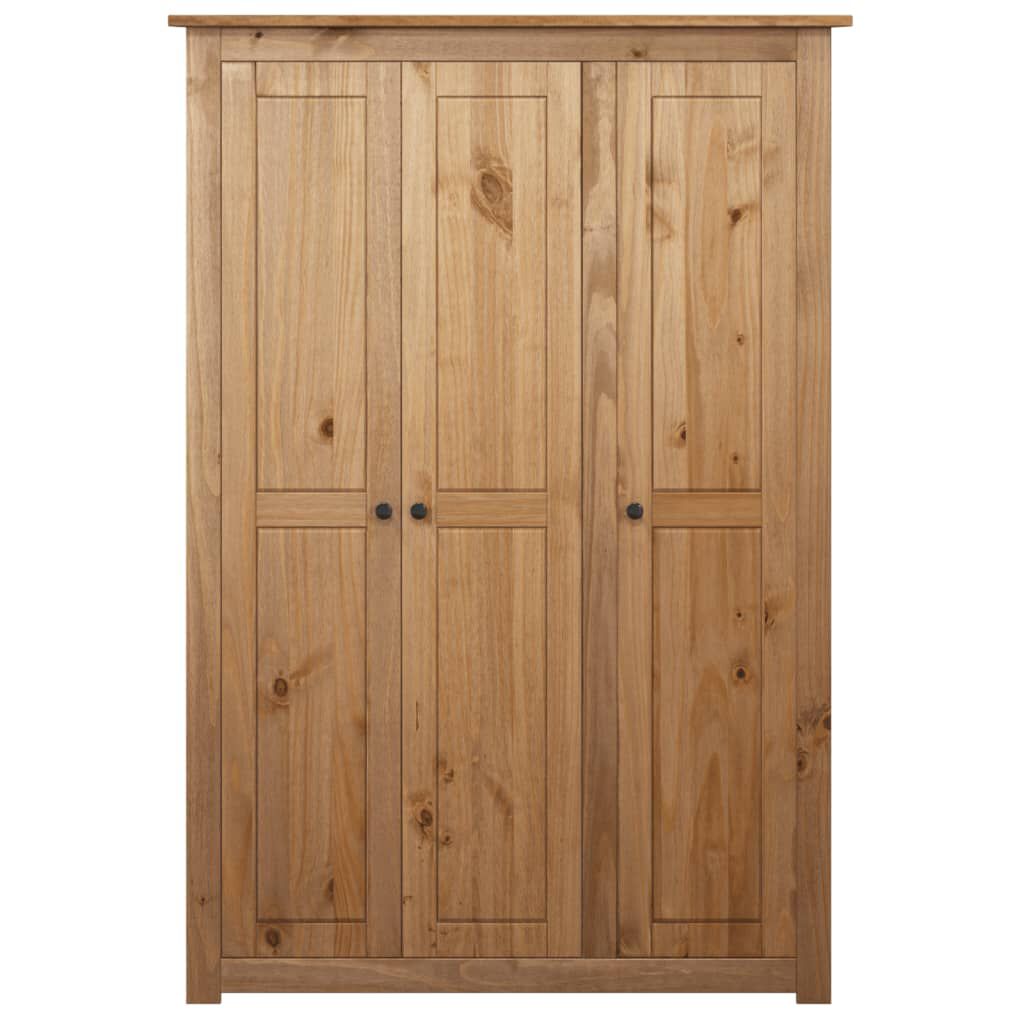 vidaXL Ντουλάπα Τρίφυλλη 118 x 50 x 171,5 εκ. Ξύλο Πεύκου Σειρά Panama