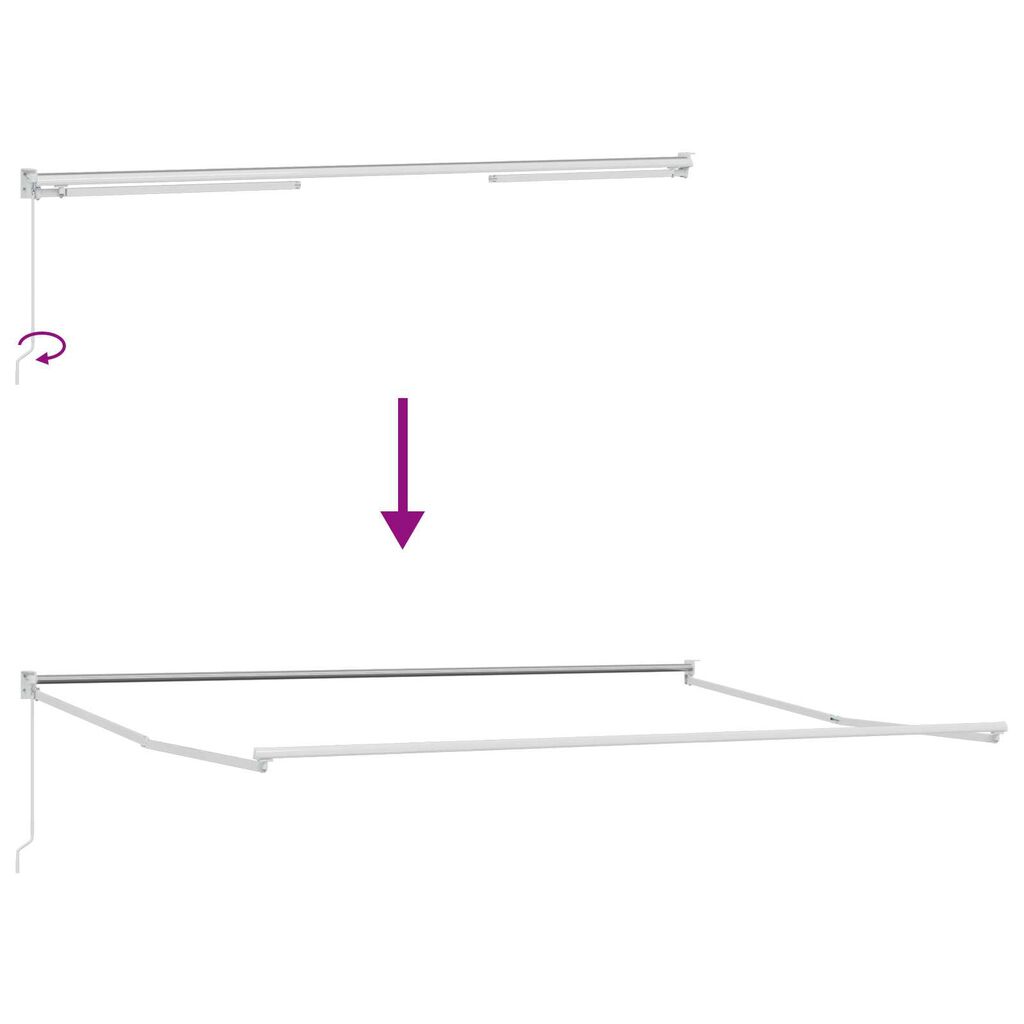 vidaXL Ανασυρόμενη Τέντα Ανοιχτό Γκρι 400x300 cm
