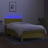 vidaXL &Kappa;&rho;&epsilon;&beta;ά&tau;&iota; Boxspring &mu;&epsilon; &Sigma;&tau;&rho;ώ&mu;&alpha; & LED &Pi;&rho;ά&sigma;&iota;&nu;&omicron; 90x200 &epsilon;&kappa;. &Upsilon;&phi;&alpha;&sigma;&mu;ά&tau;&iota;&nu;&omicron;