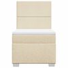vidaXL &Kappa;&rho;&epsilon;&beta;ά&tau;&iota; Boxspring &mu;&epsilon; &Sigma;&tau;&rho;ώ&mu;&alpha; &Kappa;&rho;&epsilon;&mu; 90x190 &epsilon;&kappa;.&Upsilon;&phi;&alpha;&sigma;&mu;ά&tau;&iota;&nu;&omicron;