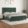 vidaXL &Kappa;&rho;&epsilon;&beta;ά&tau;&iota; Boxspring &mu;&epsilon; &Sigma;&tau;&rho;ώ&mu;&alpha; &Sigma;&kappa;&omicron;ύ&rho;&omicron; &Pi;&rho;ά&sigma;&iota;&nu;&omicron; 160x200&epsilon;&kappa;. &Beta;&epsilon;&lambda;&omicron;ύ&delta;&iota;&nu;&omicron;