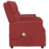 vidaXL Πολυθρόνα Μασάζ Ανακλινόμενη 2 Θέσεων Μπορντό Συνθετικό Δέρμα