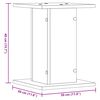 vidaXL Βάσεις Ηχείων 2 Τεμ. Λευκή 30x30x40 εκ. Επεξ. Ξύλο