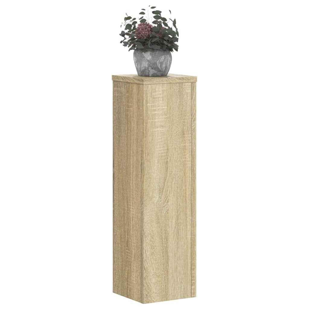vidaXL Βάσεις Φυτών 2 Τεμ. Sonoma Δρυς 17x17x60 εκ. Επεξεργασμένο Ξύλο