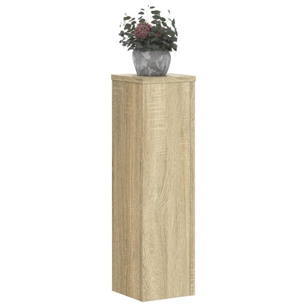 vidaXL Βάσεις Φυτών 2 Τεμ. Sonoma Δρυς 17x17x60 εκ. Επεξεργασμένο Ξύλο