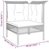 vidaXL Σαλόνι Κήπου 8 Τεμαχίων Γκρι από Συνθετικό Ρατάν με Μαξιλάρια