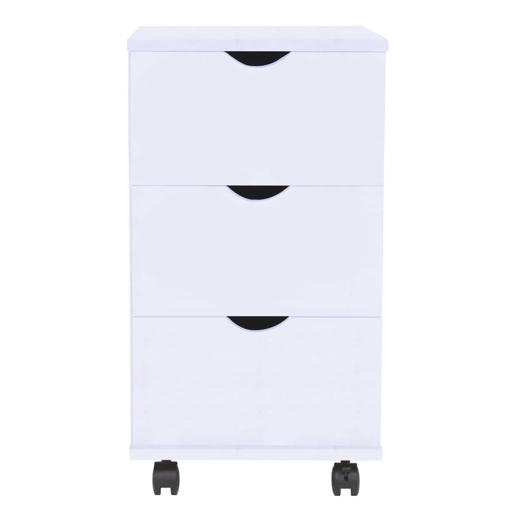 vidaXL Συρταριέρα Λευκή 33 x 45 x 60 εκ.