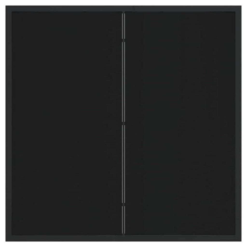 vidaXL Τραπέζι Κήπου Μαύρο 80 x 80 x 73 εκ Μασίφ ξύλο teak