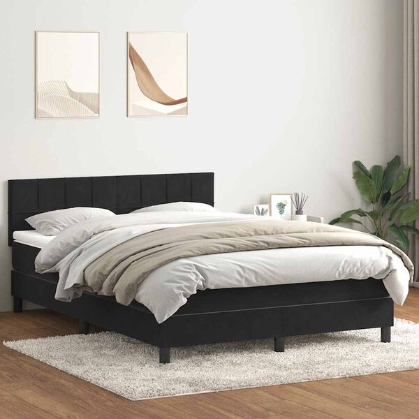 vidaXL &Kappa;&rho;&epsilon;&beta;ά&tau;&iota; Boxspring &mu;&epsilon; &Sigma;&tau;&rho;ώ&mu;&alpha; &Mu;&alpha;ύ&rho;&omicron; 160x210 &epsilon;&kappa;. &Beta;&epsilon;&lambda;&omicron;ύ&delta;&iota;&nu;&omicron;