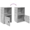 vidaXL Βιβλιοθήκη Γκρι Σκυροδέματος 31x24x52 εκ. Επεξεργ. Ξύλο
