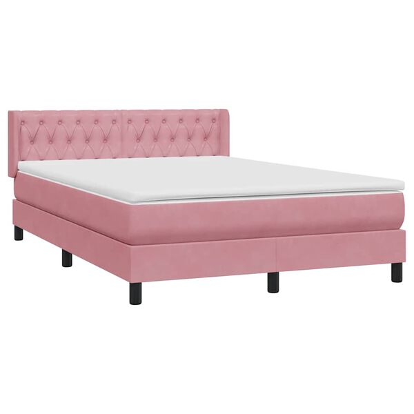 vidaXL &Kappa;&rho;&epsilon;&beta;ά&tau;&iota; Boxspring &mu;&epsilon; &Sigma;&tau;&rho;ώ&mu;&alpha; &Rho;&omicron;&zeta; 160x210 &epsilon;&kappa;. &Beta;&epsilon;&lambda;&omicron;ύ&delta;&iota;&nu;&omicron;