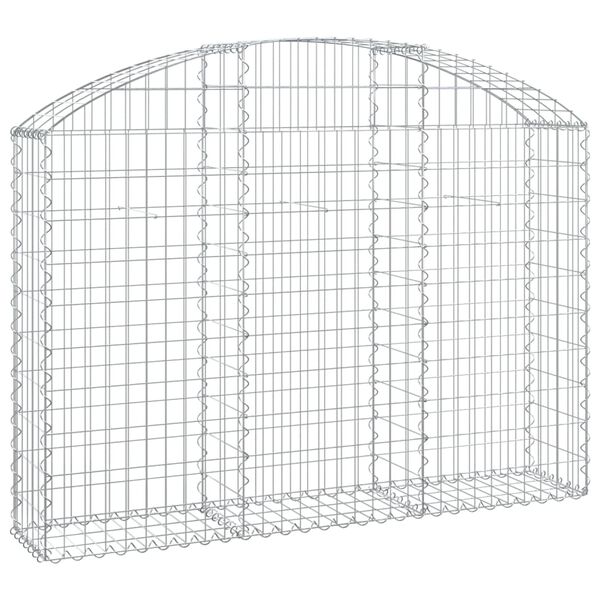 vidaXL Συρματοκιβώτιο Τοξωτό 150x30x100/120εκ. από Γαλβανισμένο Χάλυβα