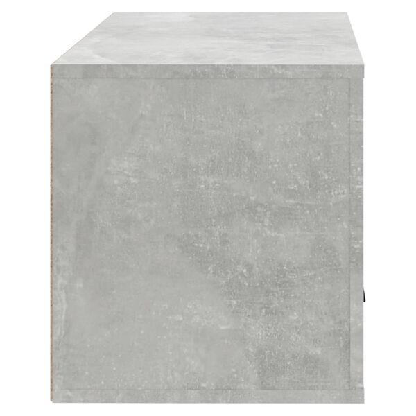 vidaXL Παπουτσοθήκη Επιτοίχια Γκρι Σκυρ. 70x35x38 εκ. Επεξεργ. Ξύλο