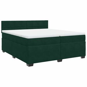 vidaXL &Kappa;&rho;&epsilon;&beta;ά&tau;&iota; Boxspring &mu;&epsilon; &Sigma;&tau;&rho;ώ&mu;&alpha; &Sigma;&kappa;&omicron;ύ&rho;&omicron; &Pi;&rho;ά&sigma;&iota;&nu;&omicron; 200x200&epsilon;&kappa;. &Beta;&epsilon;&lambda;&omicron;ύ&delta;&iota;&nu;&omicron;