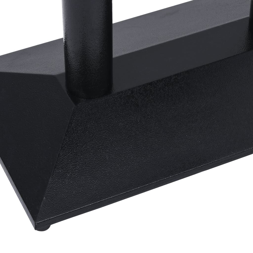 vidaXL Πόδι Τραπεζιού Bistro Μαύρο 70x40x72 εκ. από Χυτοσίδηρο