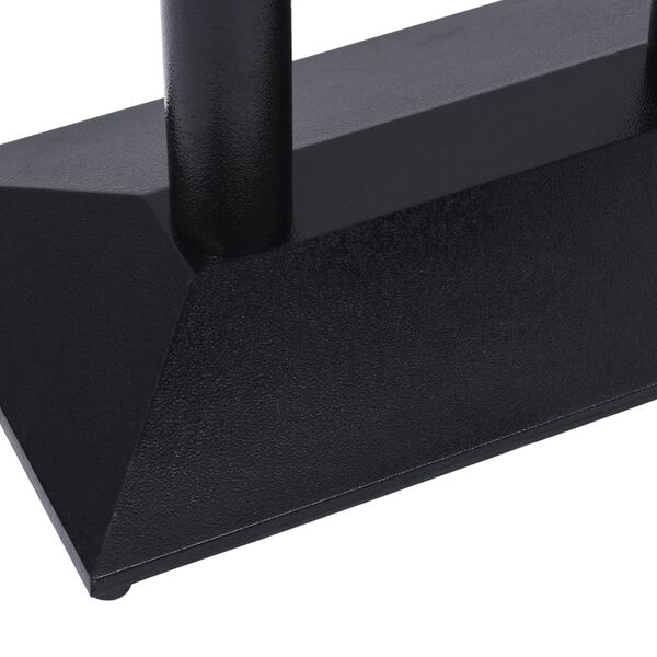 vidaXL Πόδι Τραπεζιού Bistro Μαύρο 70x40x72 εκ. από Χυτοσίδηρο