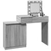 vidaXL Μπουντουάρ με LED Γκρι Sonoma 115x37x110,5 εκ.