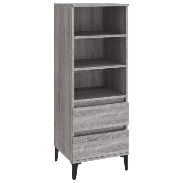 vidaXL Ντουλάπι Γκρι Sonoma 40x36x110 εκ. από Επεξεργασμένο Ξύλο