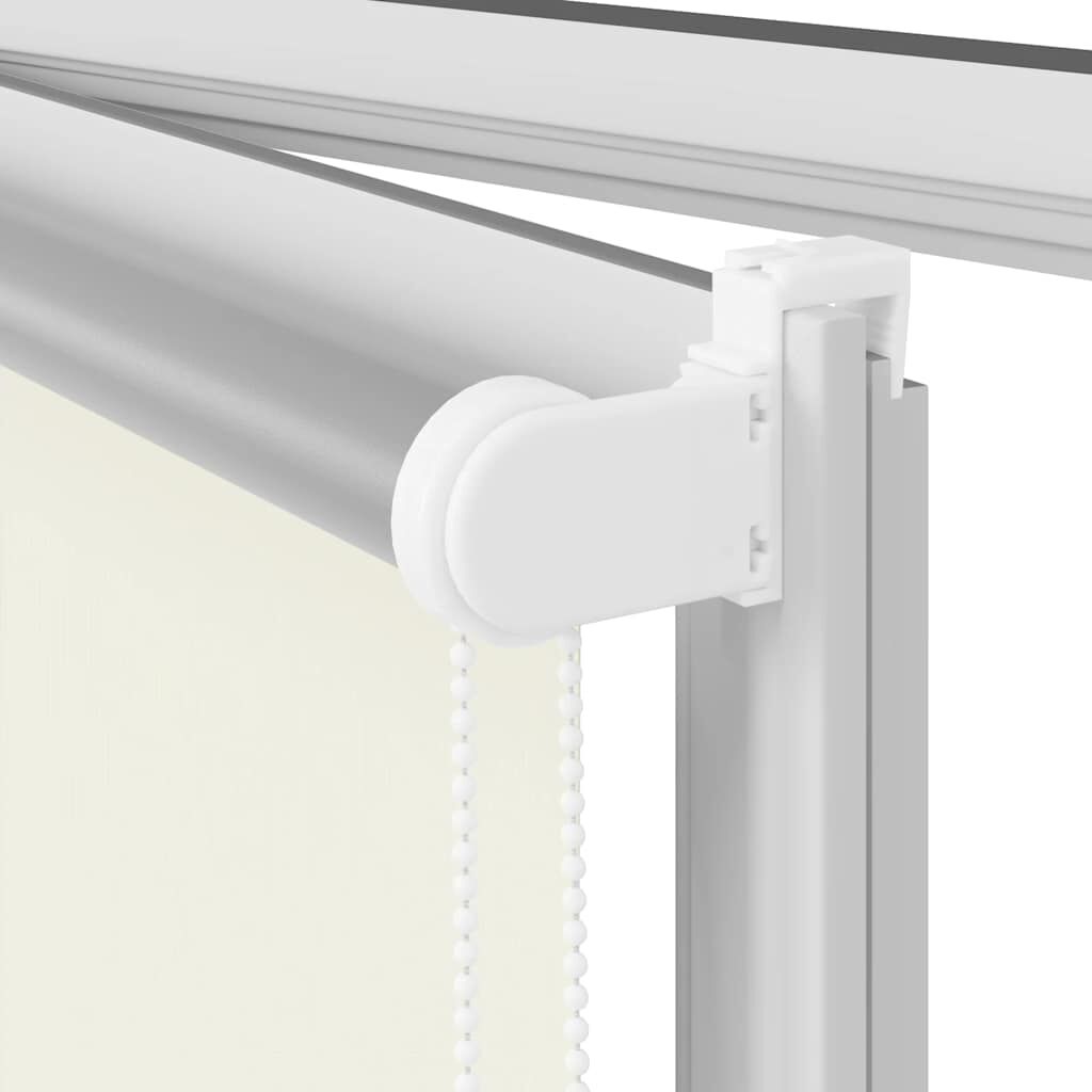 vidaXL Ρολέρ Μπλακάουτ Υπόλευκη 125x130 εκ. Πλάτος υφάσματος 121,6 εκ.