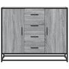 vidaXL Sideboard Γκρι Sonoma 92x35x76 cm Ξύλινο μηχανουργικό ξύλο