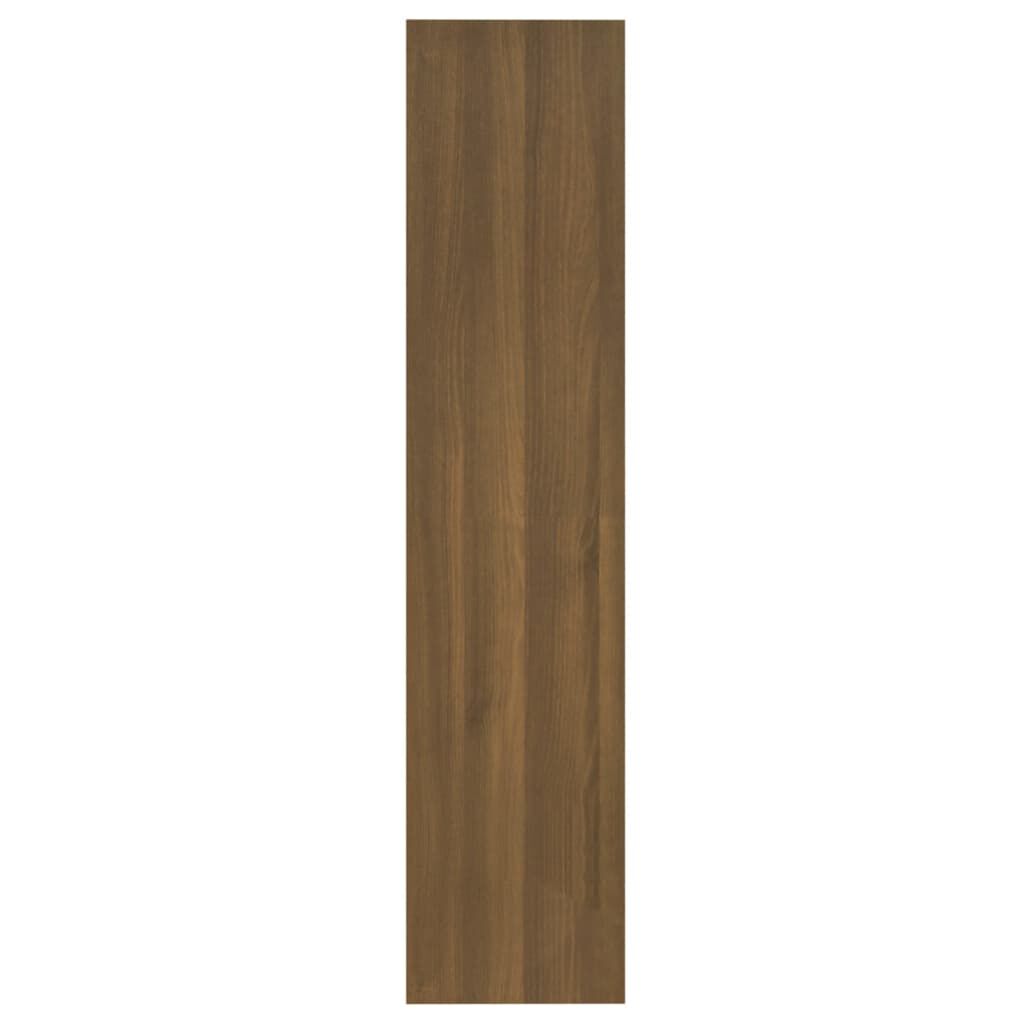 vidaXL Βιβλιοθήκη/Διαχωρ. Χώρου Καφέ Δρυς 60x30x135 εκ. Επεξεργ. Ξύλο