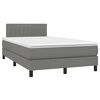 vidaXL &Kappa;&rho;&epsilon;&beta;ά&tau;&iota; Boxspring &mu;&epsilon; &Sigma;&tau;&rho;ώ&mu;&alpha; & LED &Sigma;&kappa;.&Gamma;&kappa;&rho;&iota; 120x190&epsilon;&kappa;. &Upsilon;&phi;&alpha;&sigma;&mu;ά&tau;&iota;&nu;&omicron;