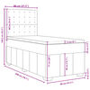 vidaXL &Kappa;&rho;&epsilon;&beta;ά&tau;&iota; Boxspring &mu;&epsilon; &Sigma;&tau;&rho;ώ&mu;&alpha; &Kappa;&rho;&epsilon;&mu; 80 x 200 &epsilon;&kappa;. &Upsilon;&phi;&alpha;&sigma;&mu;ά&tau;&iota;&nu;&omicron;