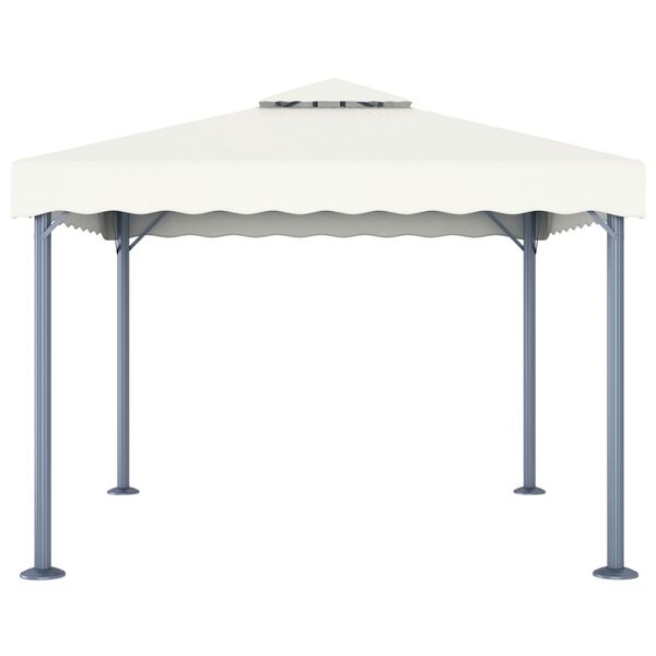 vidaXL Κιόσκι Κρεμ 300 x 300 εκ. Αλουμινίου
