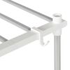 vidaXL Ράφια πλυντηρίου ρούχων Λευκό 63 x 27 x 136 εκ. Αλουμίνιο
