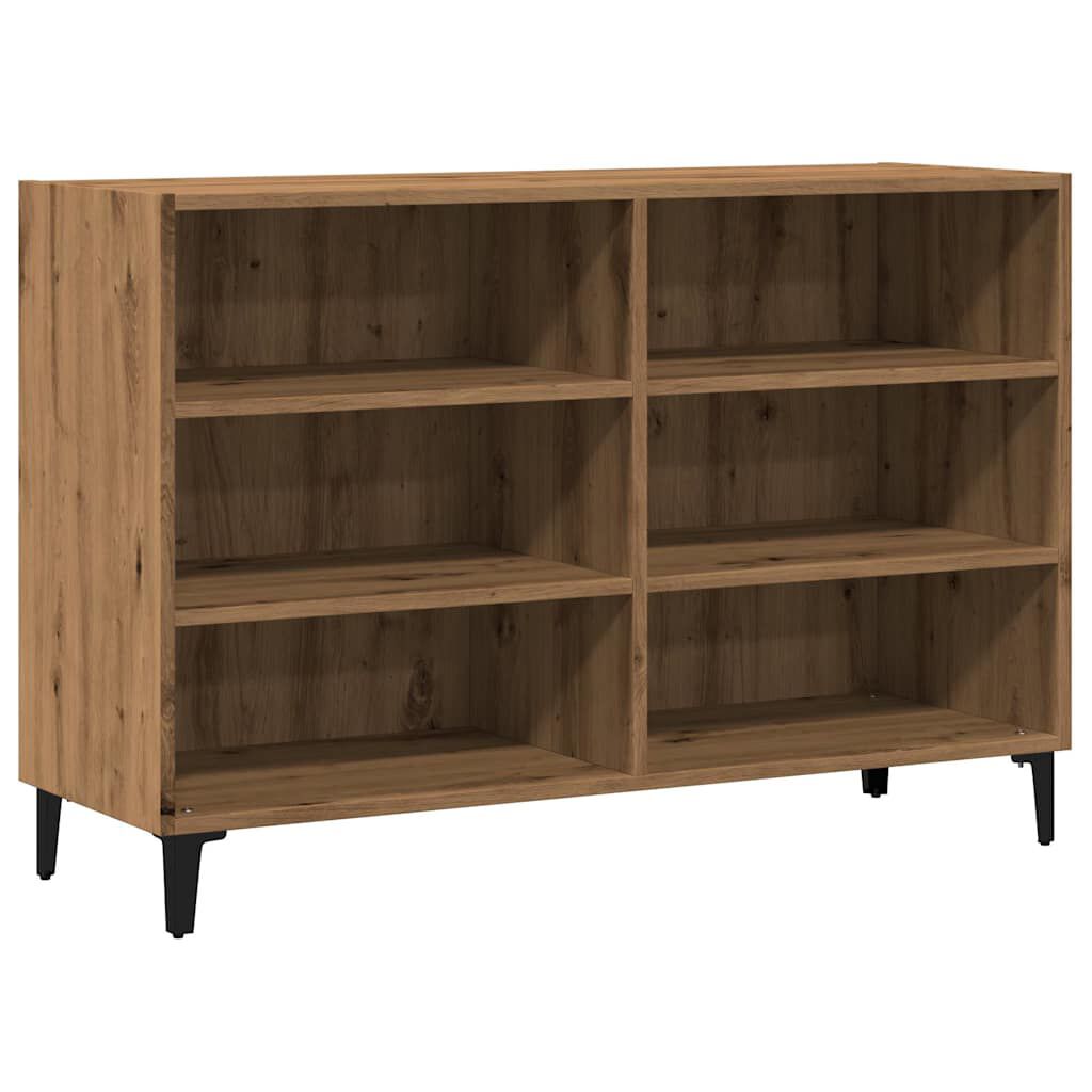vidaXL Ραφιέρα Αρτισιανή Δρυς 103,5 x 35 x 70 εκ. από Επεξεργ. Ξύλο