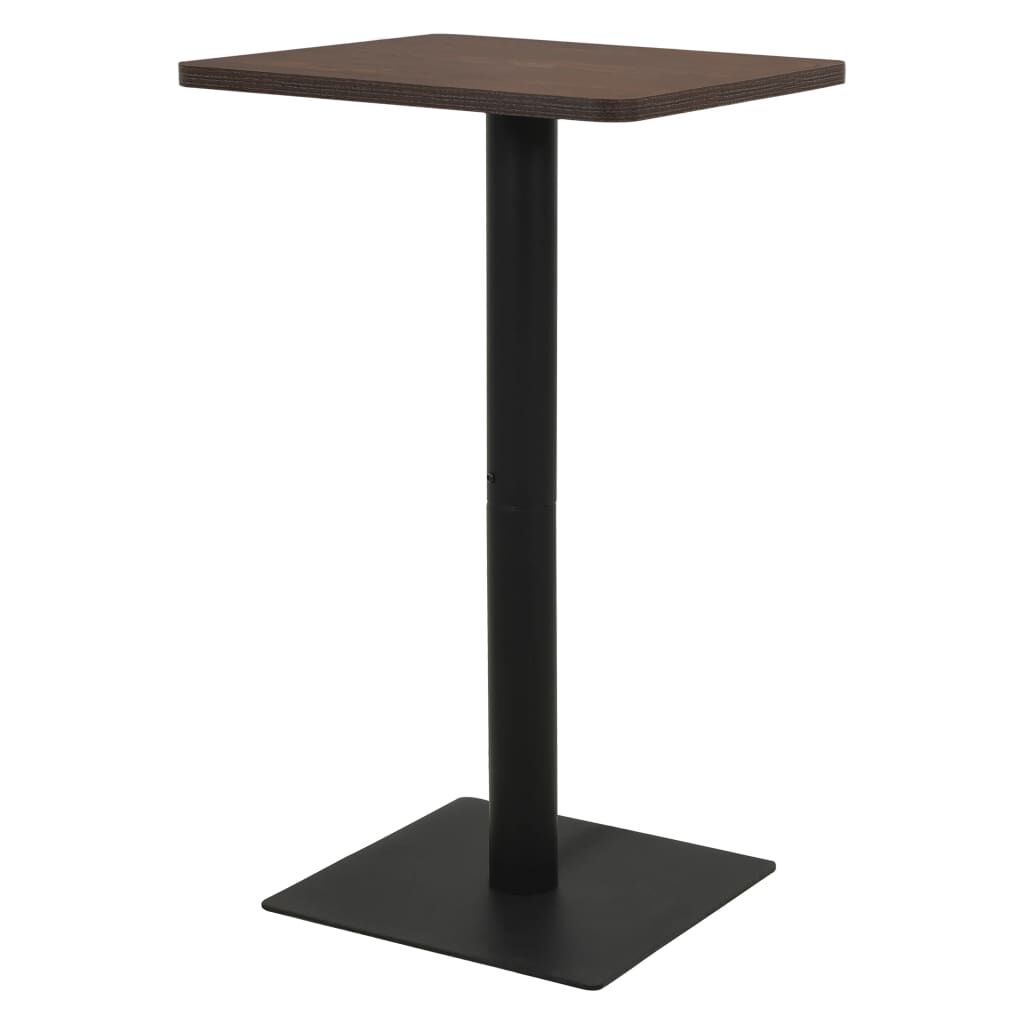 vidaXL Τραπέζι Bistro Σκούρο Σταχτί 70 x 70 x 107 εκ.