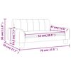 vidaXL Καναπές Παιδικός Καπουτσίνο 70x45x30 εκ. από Συνθετικό Δέρμα