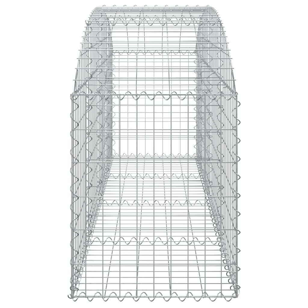 vidaXL Συρματοκιβώτιο Τοξωτό 200x50x60/80εκ. από Γαλβανισμένο Χάλυβα