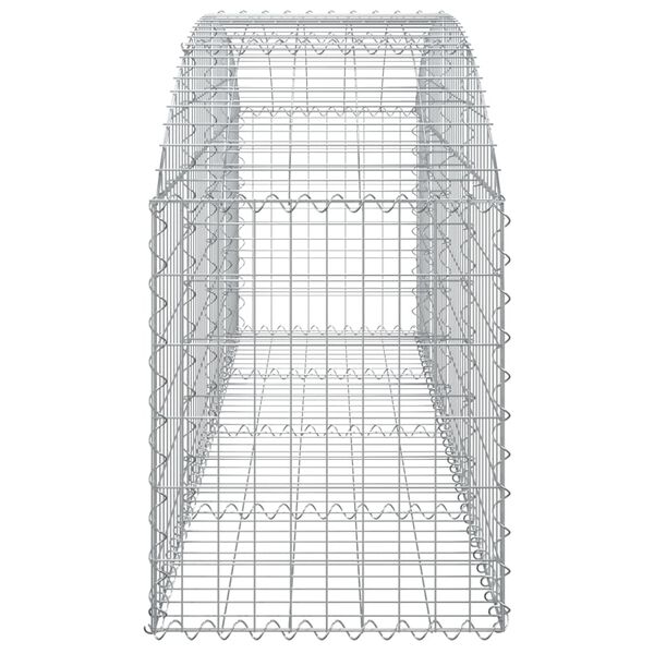 vidaXL Συρματοκιβώτιο Τοξωτό 200x50x60/80εκ. από Γαλβανισμένο Χάλυβα