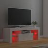 vidaXL Έπιπλο Τηλεόρασης με LED Γυαλιστερό Λευκό 120 x 35 x 40 εκ.