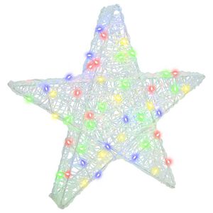 vidaXL 3D &Alpha;&sigma;&tau;έ&rho;&iota; 50 LED &Pi;&omicron;&lambda;ύ&chi;&rho;&omega;&mu;&omicron; 55 x 53.5 x 10 &epsilon;&kappa; &Alpha;&kappa;&rho;&upsilon;&lambda;&iota;&kappa;ό