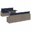 vidaXL &Sigma;&epsilon;&tau; &Kappa;&alpha;&nu;&alpha;&pi;έ &Kappa;ή&pi;&omicron;&upsilon; &mu;&epsilon; &mu;&alpha;&xi;&iota;&lambda;ά&rho;&iota; 8 pcs &Gamma;&kappa;&rho;&iota; &sigma;&upsilon;&nu;&theta;&epsilon;&tau;&iota;&kappa;ό &rho;&alpha;&tau;ά&nu;