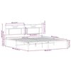 vidaXL Πλαίσιο Κρεβατιού Χωρ. Στρώμα Sonoma Δρυς 183x203 εκ. Επ. Ξύλο