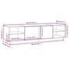 vidaXL Έπιπλο Τηλεόρασης Καφέ Μελί 156x40x40 εκ. από Μασίφ Ξύλο Πεύκου