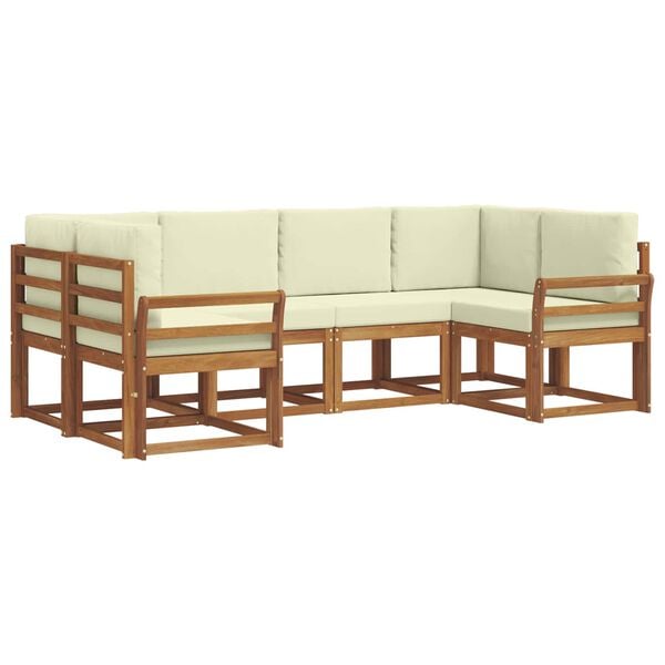 vidaXL &Sigma;&epsilon;&iota;&rho;ά &Kappa;&alpha;&nu;&alpha;&pi;έ &Epsilon;&xi;&omega;&tau;&epsilon;&rho;&iota;&kappa;&omicron;ύ &mu;&epsilon; &mu;&alpha;&xi;&iota;&lambda;ά&rho;&iota; 6 pcs &Phi;&upsilon;&sigma;&iota;&kappa;ό &kappa;&alpha;&iota; &Kappa;&rho;έ&mu;&alpha;