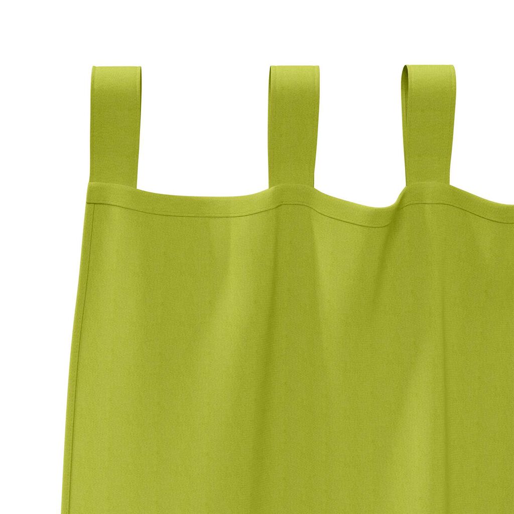 vidaXL Κουρτίνες με κουρτίνες 2 pcs Λαχανί 260 x 140 εκ. Πολυεστέρας